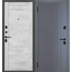 Дверь металлическая 7,5 см Бостон Бетон снежный Царга 960*2050 левая