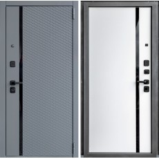 Дверь металлическая ДК-80 Софт графи/Софт белый снег 960х2050 правая
