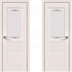 Дверное полотно Эмаль 01 белое ПО-800 белое стекло