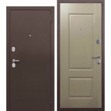 Дверь металлическая Тайга 7 см Медный Антик/Бежевый Клен (860R)