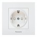 Купить Розетка с заземлением белая (узел) WKTT02022WH-BY Panasonic в Невеле в Интернет-магазине Remont Doma