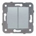 Выключатель 2-кл проходной серебро WKTT00112SL-BY Panasonic купить недорого в Невеле