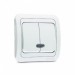 Купить Выключатель 2 СП "Макел" белый с подсветкой в Невеле в Интернет-магазине Remont Doma