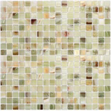 Мозаика из стекла и натурального камня Onice Jade Verde POL 15x15*7 (305*305)