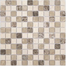 Мозаика из стекла и натур.камня Pietra Mix 1 MAT 23x23х4 (298*298) мм
