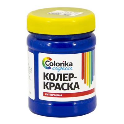 Колер-краска "Colorika aqua" синяя 0,3 кг