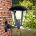 Садово-парковый светильник НБУ 07-40-003 Дели 1 черный 6 гранный настенный IP44 Е27 max40Вт купить недорого в Невеле