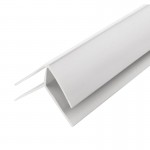 Угол наружный ПВХ "Идеал" Белый глосси, 3 м, 8 мм
