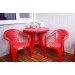 Купить Кресло пластиковое "Фламинго" красное в Невеле в Интернет-магазине Remont Doma