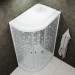 Купить Душевая кабина Triton Коралл левая, 1/4 круга, 120х80 см, мозаика белый в Невеле в Интернет-магазине Remont Doma