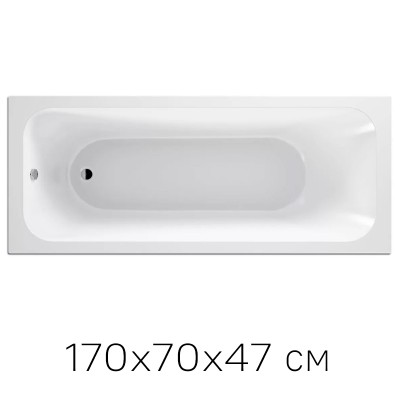 Акриловая ванна Strict 1700*700 мм
