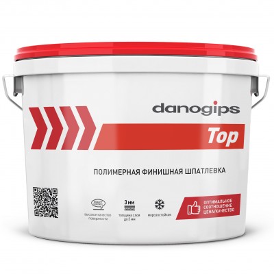Шпаклевка-паста финишная "Danogips" DANO TOP 5 (ведро 10л, 16,5кг)