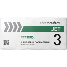 Шпаклевка полимерная белая "Danogips" DANO JET3, 20 кг (0,3-3 мм)/48