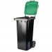 Купить Бак для мусора 120л на колёсах серо-зеленый (М4603) в Невеле в Интернет-магазине Remont Doma