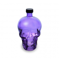 Бутылка стеклянная 0,77л GJA "Череп" Фиолетовая (W1327 - F2) 